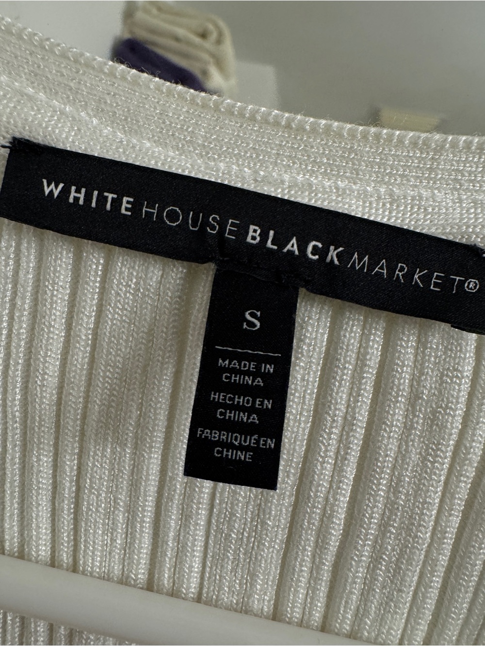 Whbm white Sleeveless Ribbed Tank - Picture 4 of 4